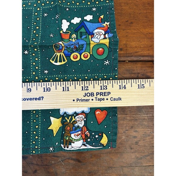 Lot Of 7 Vintage Cloth Napkins Assorted Christmas Holiday Patterns Handmade - Picture 9 of 12